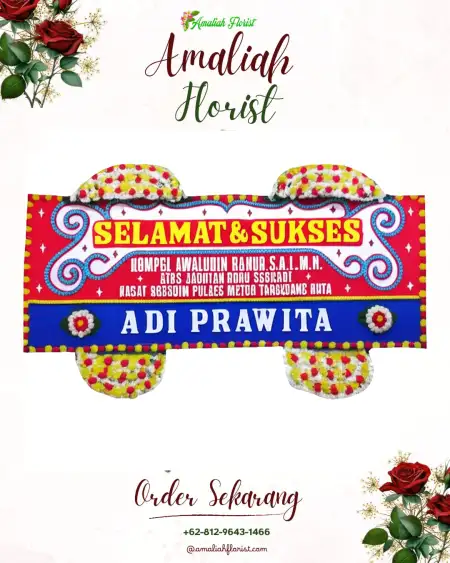Papan Bunga Ucapan Selamat Slarangkidul